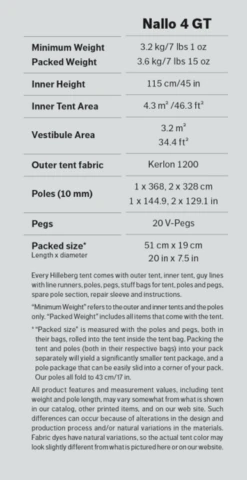 Hilleberg Nallo 4 Gt Trekkerstent -Openlucht Sport Serie 3565019 77467 hilleberg nallo 4 gt trekkerstent 30