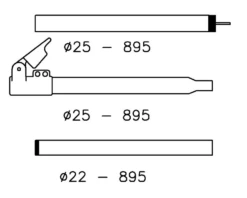Campking Zak Caravanvoortentstok 25/22Mm.170-260Qg:Alu Tentstok