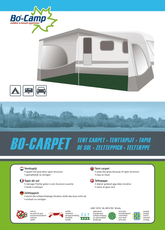 Bo-Camp - Tenttapijt - Bo-Carpet - 3 X 6 Meter - Groen Tenttapijt 6 Bo-Camp - Tenttapijt - Bo-Carpet - 3 X 6 Meter - Groen Tenttapijt - Afbeelding 4