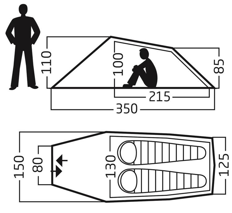 Nordisk Halland 2 Lw Trekkerstent 6 Nordisk Halland 2 Lw Trekkerstent - Afbeelding 4