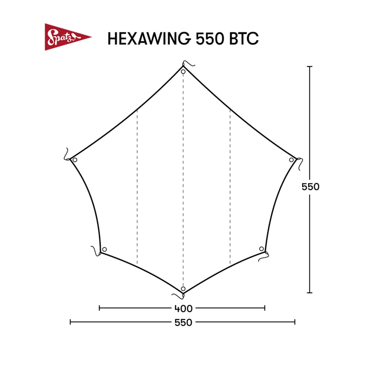 Spatz Hexawing 550 Btc Tarp 5 Spatz Hexawing 550 Btc Tarp - Afbeelding 3