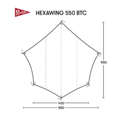 Spatz Hexawing 550 Btc Tarp 9 Spatz Hexawing 550 Btc Tarp -Openlucht Sport Serie 5626879 7615523298952 3