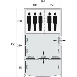 Safarica Indian Hills 360 Air Familietent -Openlucht Sport Serie 5626915 8717437042399 2