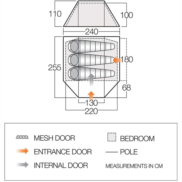 Vango Delta 300 Alloy Bijzettent Showmodel 4 Vango Delta 300 Alloy Bijzettent Showmodel - Afbeelding 2