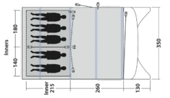 Outwell Avondale 5Pa Familietent Showmodel -Openlucht Sport Serie 5668580 1000000081688 5