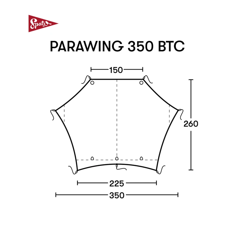 Spatz Parawing 350 Btc Tarp 4 Spatz Parawing 350 Btc Tarp - Afbeelding 2