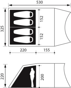 Nomad Dogon 4 Tc Air Familietent -Openlucht Sport Serie 7306731 8713044789023 3