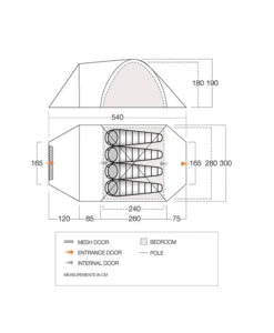 Vango Mokala Tc 450 Familietent -Openlucht Sport Serie 7315309 5023519218396 2