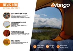 Vango Nevis 100 Trekkerstent 9 Vango Nevis 100 Trekkerstent -Openlucht Sport Serie 7315328 5059474004798 3