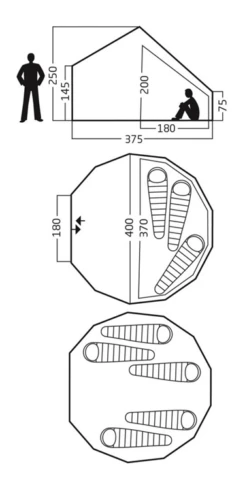 Nordisk Asgard 12.6 Familietent -Openlucht Sport Serie 7455273 5703384028718 4