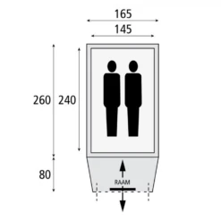 Safarica Hurricane M Pop Up Tent -Openlucht Sport Serie 7571062 8717437033816 3