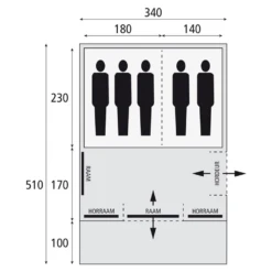 Bardani Spitfire 340 Rstc Familietent -Openlucht Sport Serie 7571465 8717437043433 5