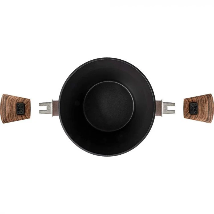 Bardani Wajan Met Deksel & Afn. Grepen Kookpan 5 Bardani Wajan Met Deksel & Afn. Grepen Kookpan - Afbeelding 3