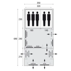 Bardani Airspace 350 Tc Familietent -Openlucht Sport Serie 7744188 8717437043150 10