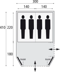 Safarica Laguna 300 Bijzettent 11 Safarica Laguna 300 Bijzettent -Openlucht Sport Serie 7744250 8717437043525 4